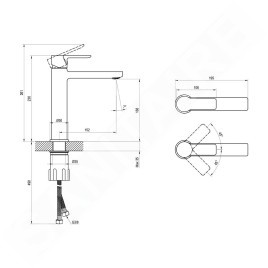 Ravak Robinetterie - Mitigeur de lavabo, chrome X070483