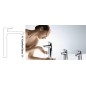 Hansgrohe Vernis Shape - Mitigeur de lavabo avec vidage, installation 3 trous, chrome 71563000