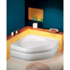 EDERA Corner Bath 152x152x54cm, Blanc