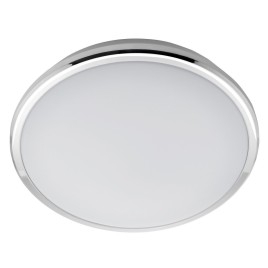 SILVER Ceiling LED Dia légère 28cm, 10W, 230V, blanc de jour, chrome