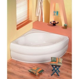 Bain de coin ALEXANDRA 140x140x42cm, Blanc
