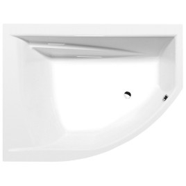 TANDEM L Bain Asymétrique 170x130x50cm, Blanc