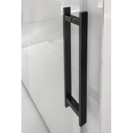VOLCANO BLACK Porte de douche 1200 mm, verre clair