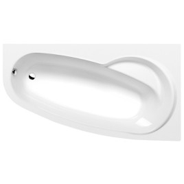 NAOS R Bain asymétrique 170x100x43cm, Blanc