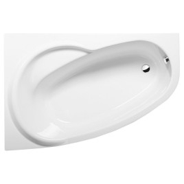 NAOS L Bain Asymétrique 158x100x43cm, Blanc