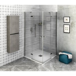 FORTIS Porte de douche 800mm, verre clair/gauche