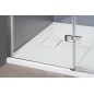 FORTIS Porte de douche 800mm, verre clair/gauche