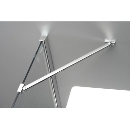 FORTIS Porte de douche 800mm, verre clair/gauche
