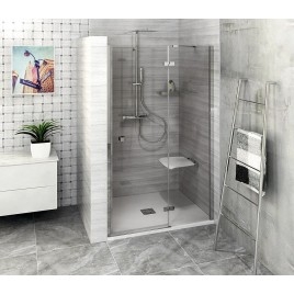 FORTIS Alcove Porte douche 1100 mm, verre clair/droit