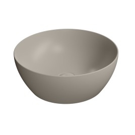 PURA comptoir lavabo en céramique Ø 42cm, tortora mat