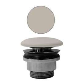 GSI déchets de lavabo non fente 5/4“, H 5-65 mm, bouchon céramique, creta mat