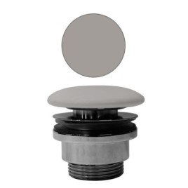 GSI déchets de lavabo non fendus 5/4“, H 5-65 mm, fiche céramique, tortora mat