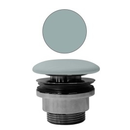 GSI déchets de lavabo non fente 5/4“, H 5-65 mm, fiche céramique, ghiaccio mat