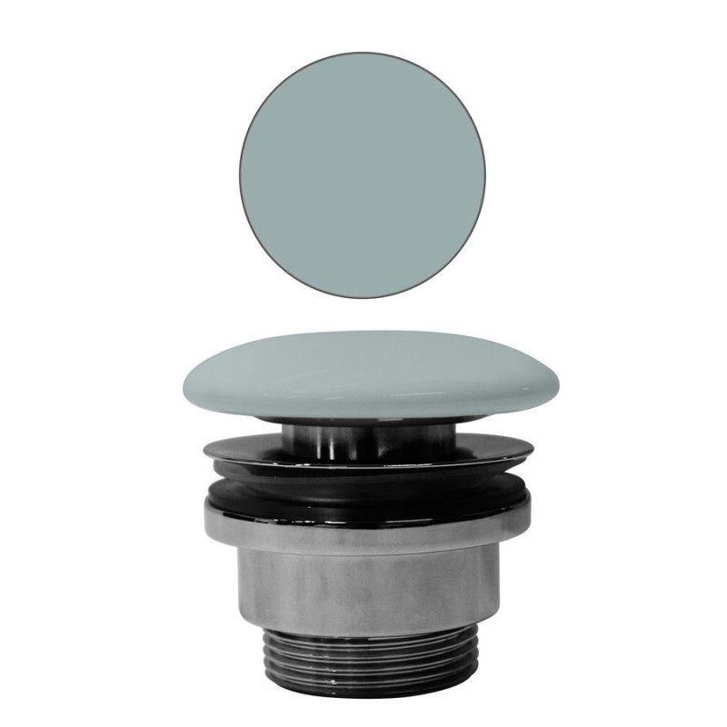 GSI déchets de lavabo non fente 5/4“, H 5-65 mm, fiche céramique, ghiaccio mat