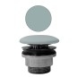 GSI déchets de lavabo non fente 5/4“, H 5-65 mm, fiche céramique, ghiaccio mat