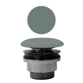 GSI déchets de lavabo non fente 5/4“, H 5-65 mm, bouchon céramique, agave mat