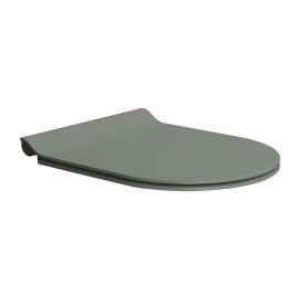 Siège de toilette PURA, SLIM, Soft Close, agave mat/chrom