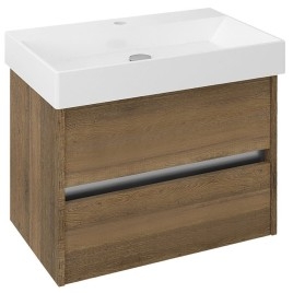 NIRONA Vanity Unit 67x51,5x43cm, chêne Sherwood