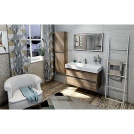 NIRONA Vanity Unit 82x51,5x43cm, chêne Sherwood