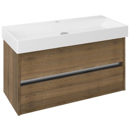 NIRONA Vanity Unit 95x51,5x43cm, chêne Sherwood