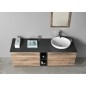 TREOS Vanity Unit 75x53x50,5cm, noir mat
