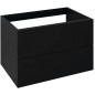 TREOS Vanity Unit 75x53x50,5cm, noir mat