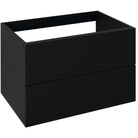 TREOS Unité de stockage 75x53x50,5cm, noir mat