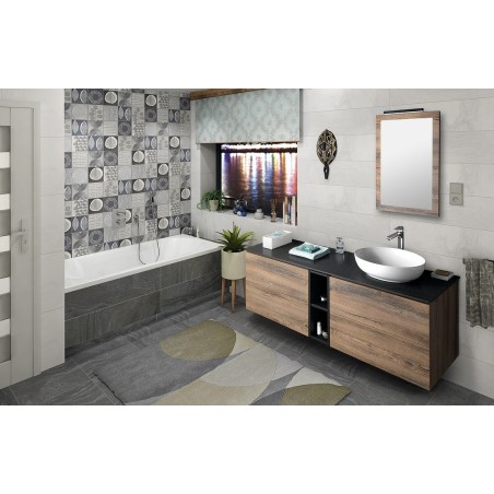 TREOS Unité de stockage 75x53x50,5cm, chêne Polar