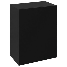 TREOS armoire de porte supérieure 35x50x22cm, droite/gauche, noir mat