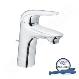 Grohe Wave - Mitigeur de lavabo avec vidage, chrome 32284001