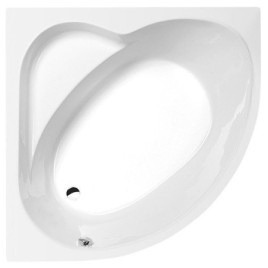 Bain de coin SIRIUS 130x130x43cm, Blanc