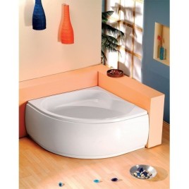 Bain de coin SIRIUS 130x130x43cm, Blanc