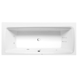 KVADRA HYDRO hydromassage Baignoire, 170x80x47cm, blanc