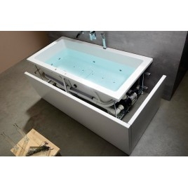 KVADRA HYDRO-AIR hydromassage Baignoire, 170x80x47cm, blanc