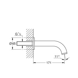 Grohe Atrio - Entrée de baignoire, chrome 13139003