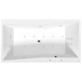 Hydromassage HYDRO-AIR QUEST Baignoire, 180x100x49cm, blanc