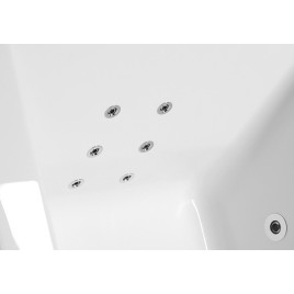 VIVA L HYDRO hydromassage Bain, 185x80x47cm, blanc