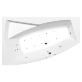EVIA L HYDRO-AIR hydromassage Baignoire, 170x100x47cm, blanc