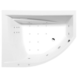 TANDEM L HYDRO-AIR hydromassage Bain, 170x130x50cm, blanc