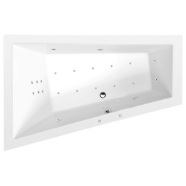 Hydromassage TRIANGL L HYDRO-AIR Baignoire, 180x120x50cm, blanc