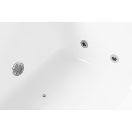 Hydromassage de VIVA L HYDRO-AIR Baignoire, 185x80x47cm, blanc