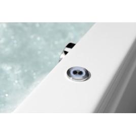 Hydromassage de VIVA L HYDRO-AIR Baignoire, 185x80x47cm, blanc