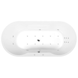 HYDRO-AIR hydromassage Bain, 180x85x49cm, blanc