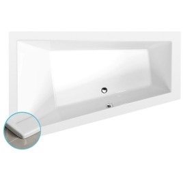 Baignoire asymétrique TRIANGL L SLIM 180x120x50cm, blanche
