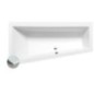 Baignoire asymétrique ANDRA L SLIM 170x90x45cm, blanche