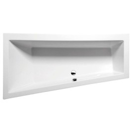 Baignoire asymétrique ANDRA L SLIM 170x90x45cm, blanche