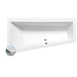Baignoire asymétrique ANDRA L SLIM 170x90x45cm, blanche