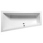 Baignoire asymétrique ANDRA L SLIM 170x90x45cm, blanche