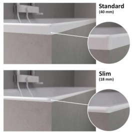 ASTRA B SLIM Bain rectangulaire 165x75x48cm, blanc