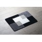 COINS Non-Slip Mat 55x50cm, polyester, gris